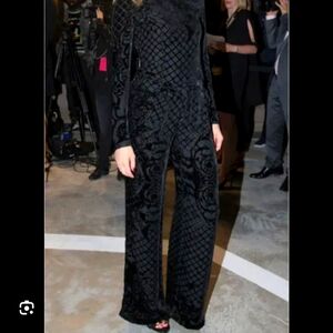 Balmain and H&M velvet pants